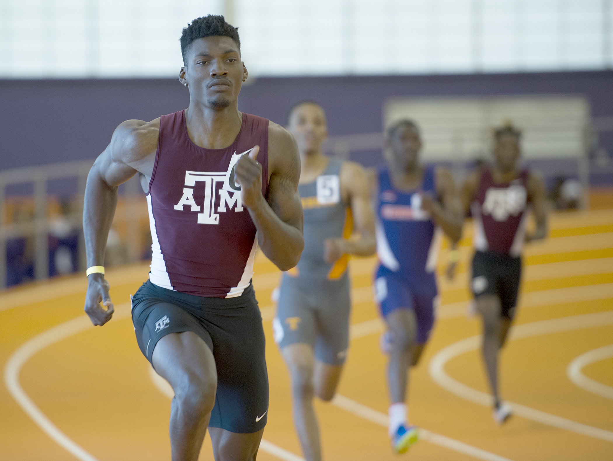Aggie senior Fred Kerley runs world leading 45.02 in breaking Texas A&M